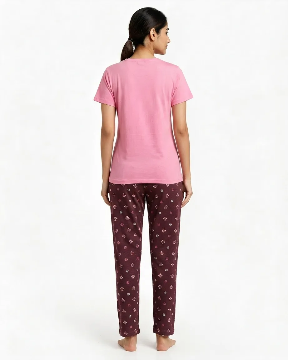 Women's Cotton Printed Pyjama Set – Bee Fabulous Night Dress