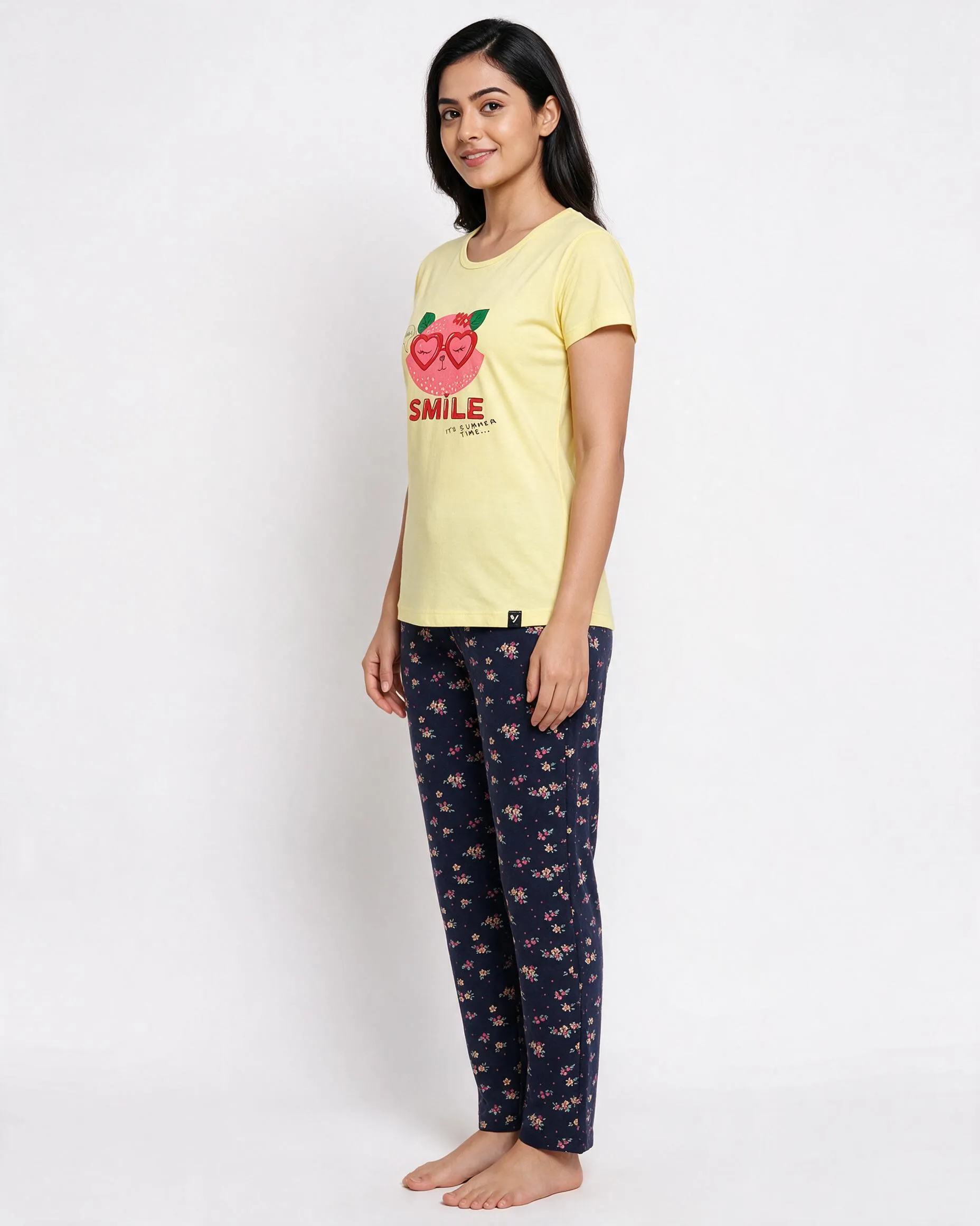 Women's Cotton Printed Pyjama Set – Bee Fabulous Night Dress