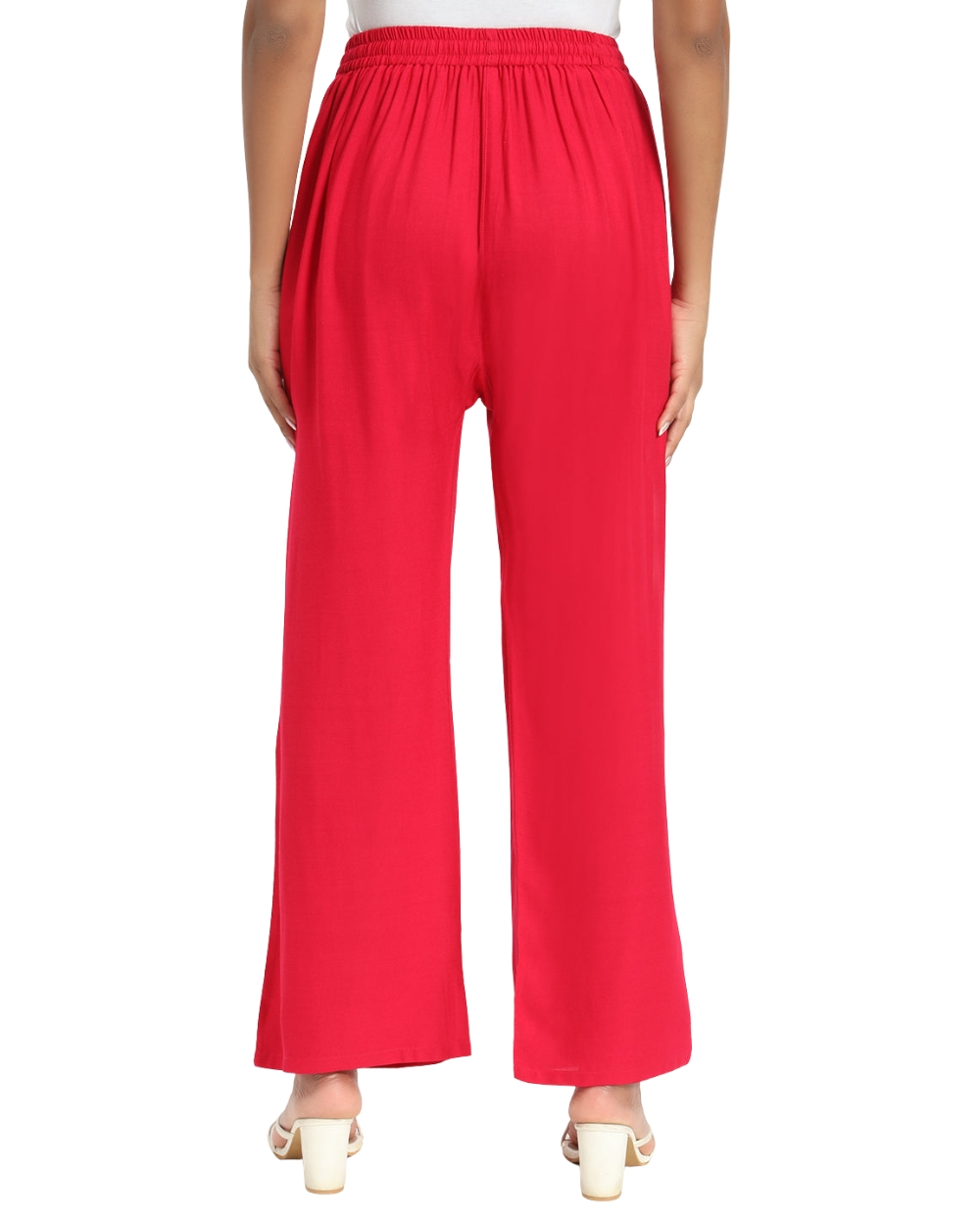 Youkay Lyca Palazzo Pant with Side Pockets
