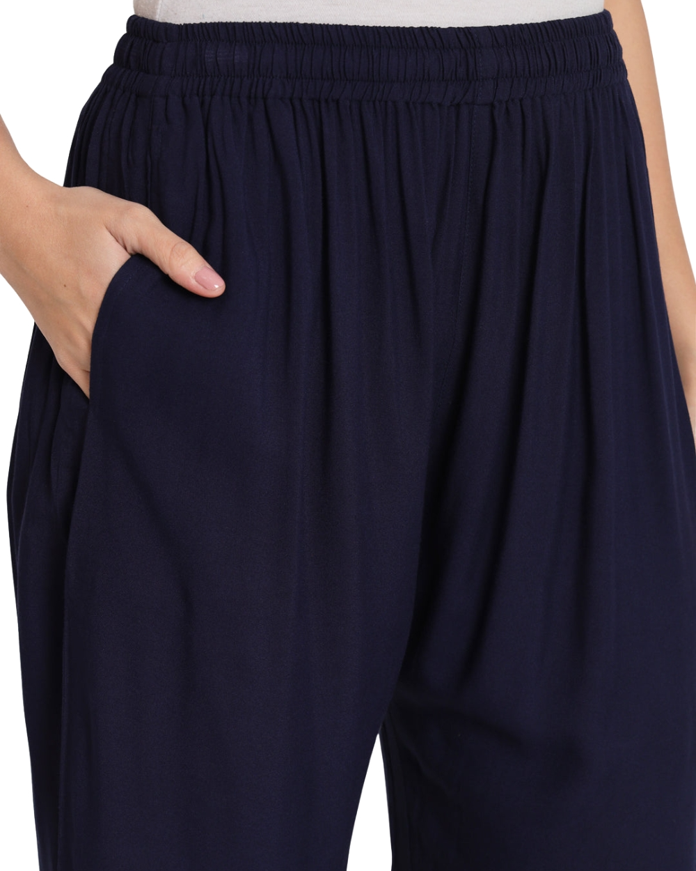 Youkay Lyca Palazzo Pant with Side Pockets