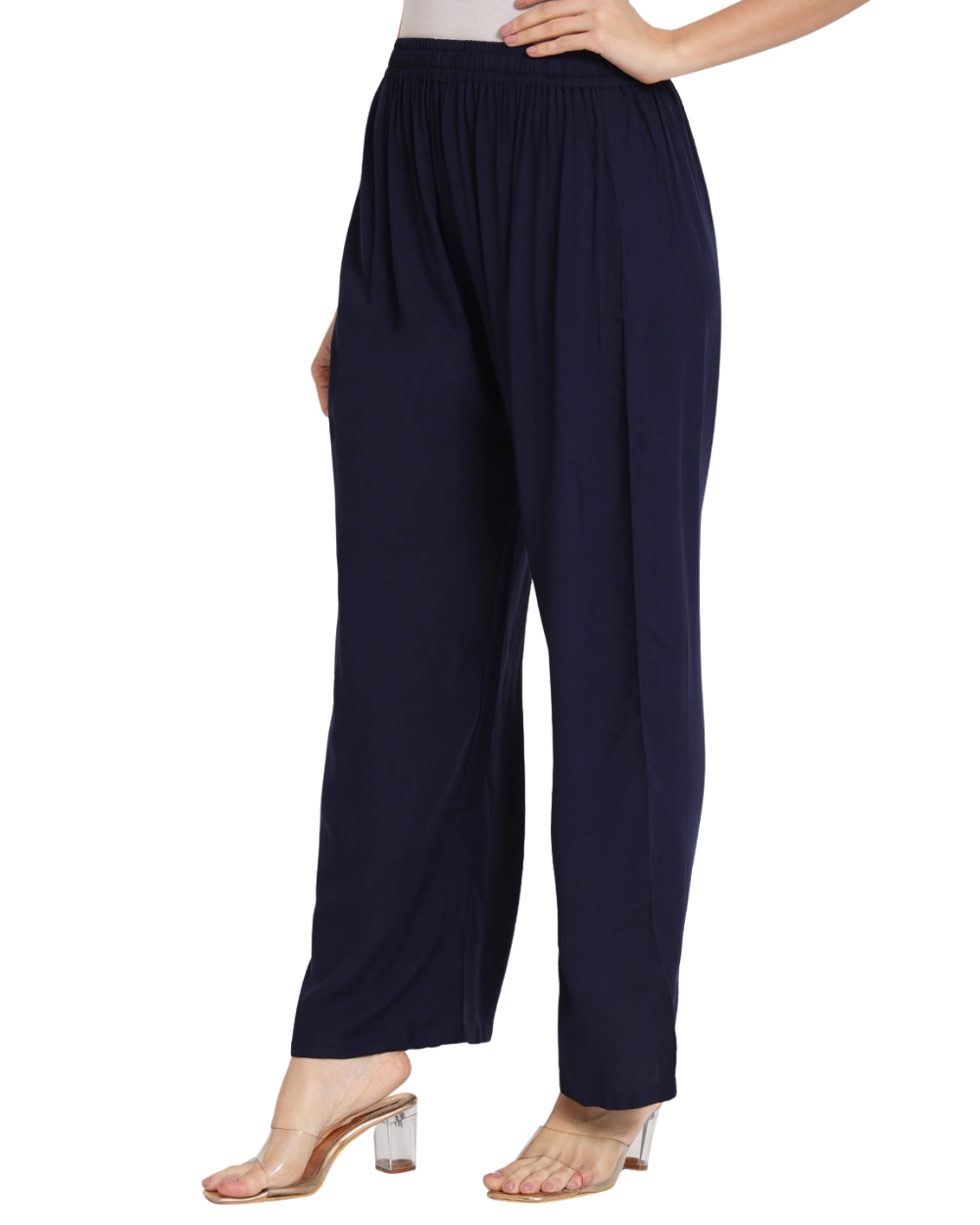 Youkay Lyca Palazzo Pant with Side Pockets