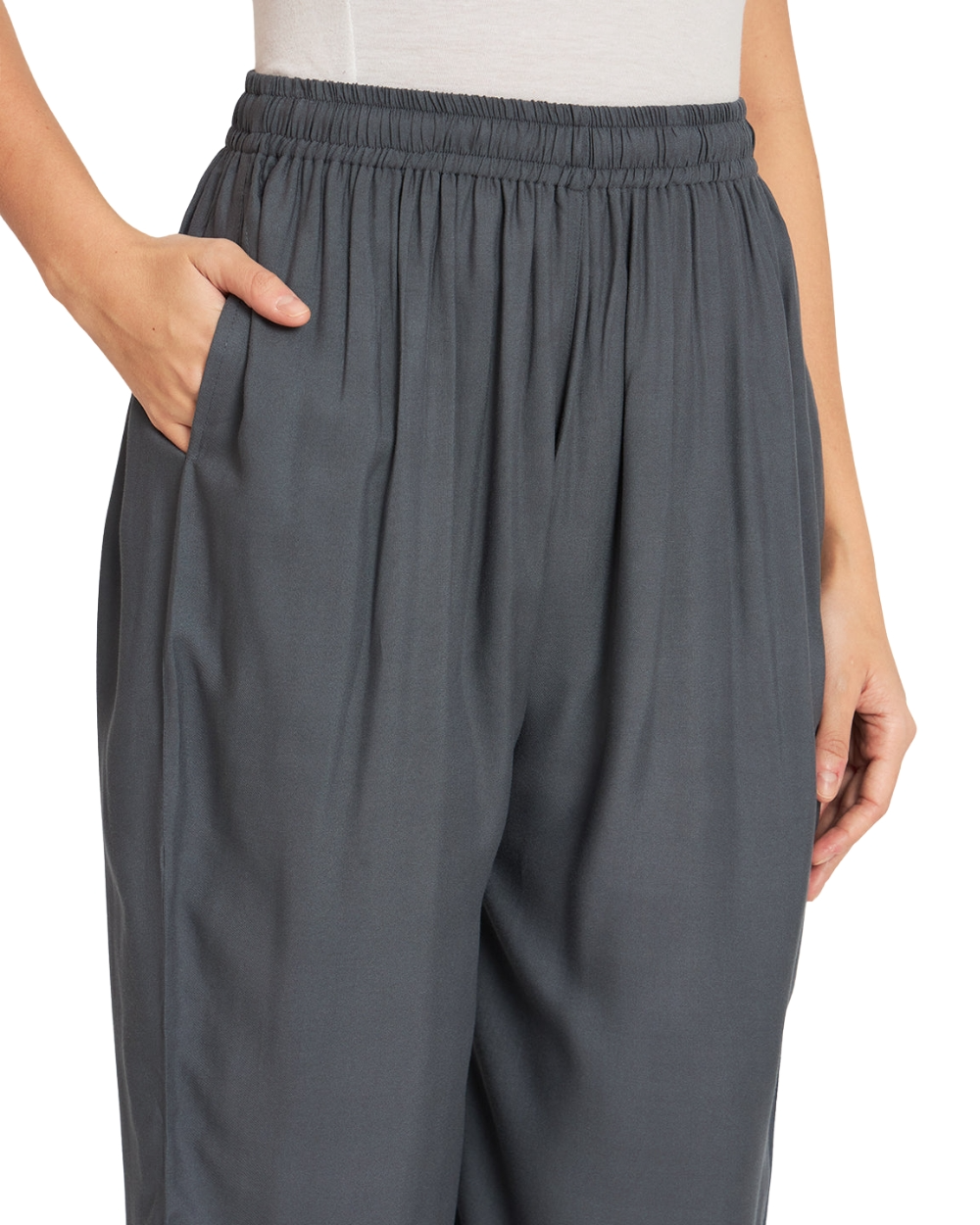 Youkay Lyca Palazzo Pant with Side Pockets