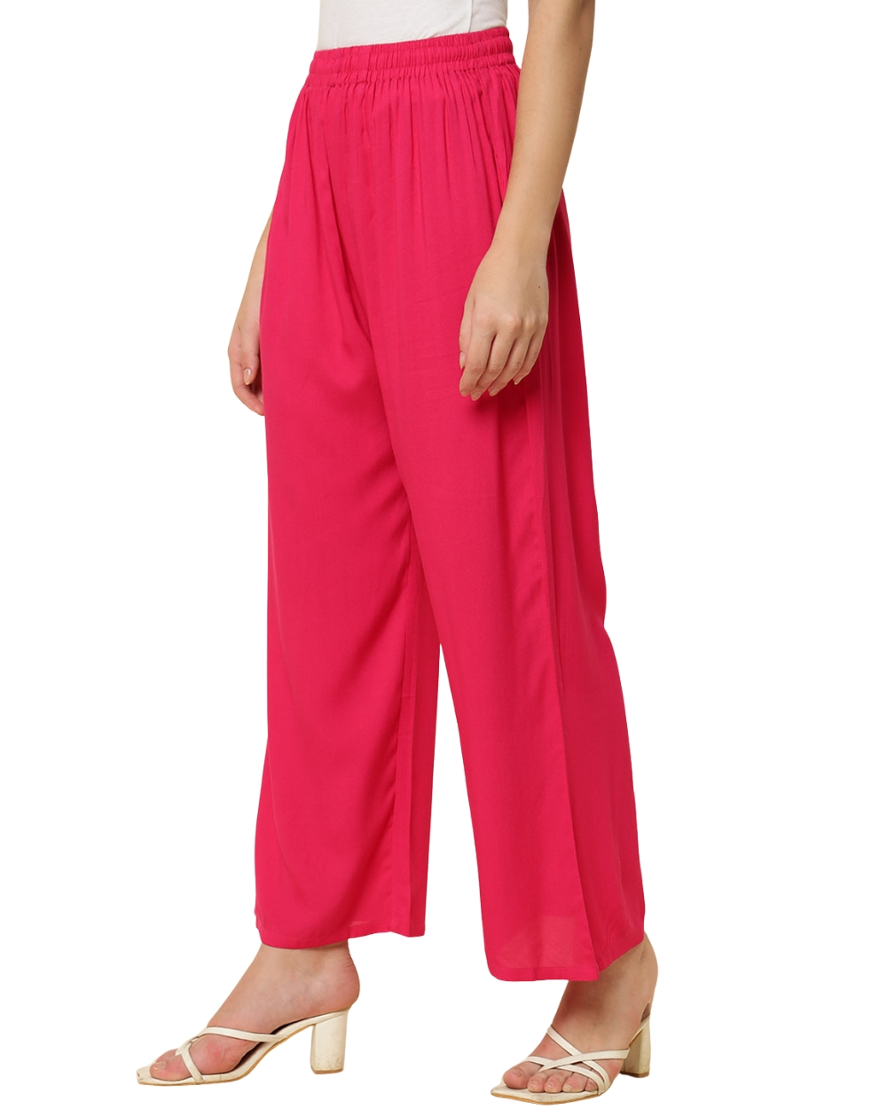 Youkay Lyca Palazzo Pant with Side Pockets