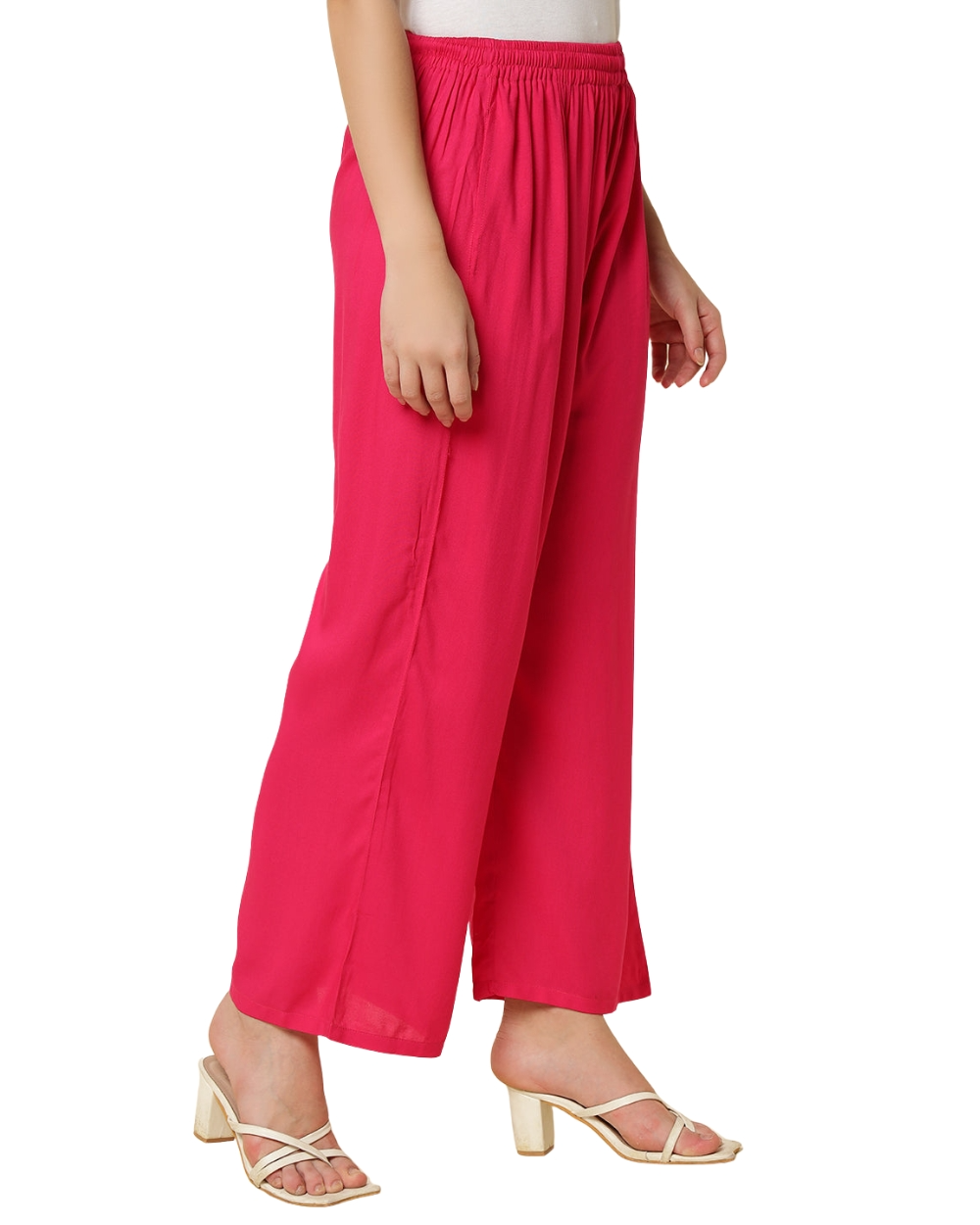 Youkay Lyca Palazzo Pant with Side Pockets