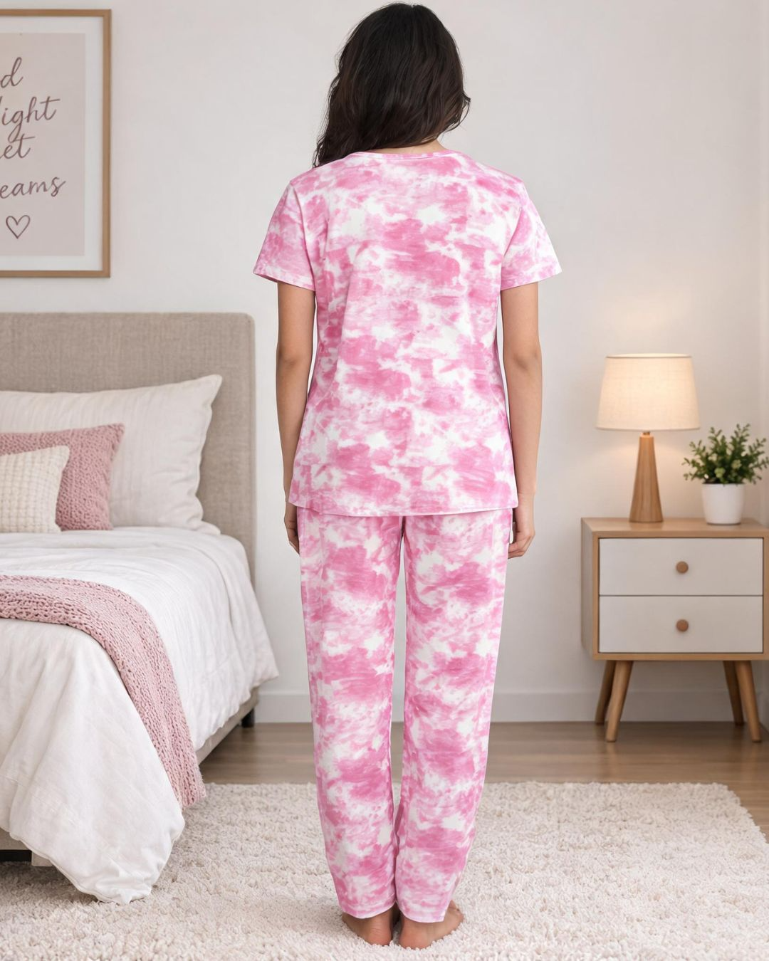 Wonderful Print Tie & Dye Co-ord Night Suit Set
