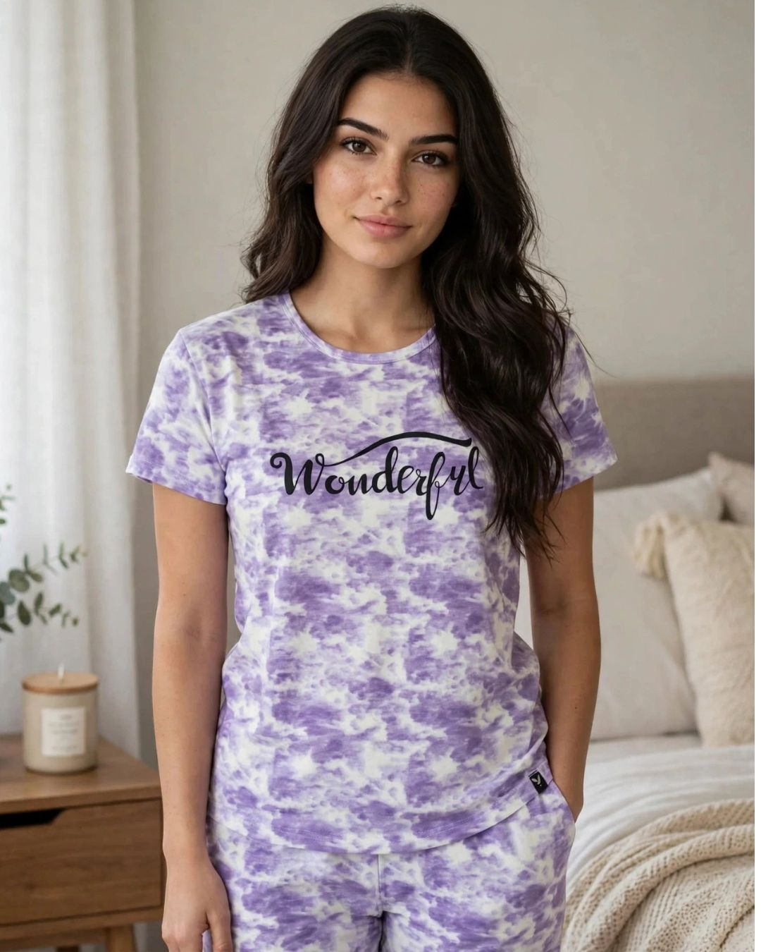 Wonderful Print Tie & Dye Co-ord Night Suit Set