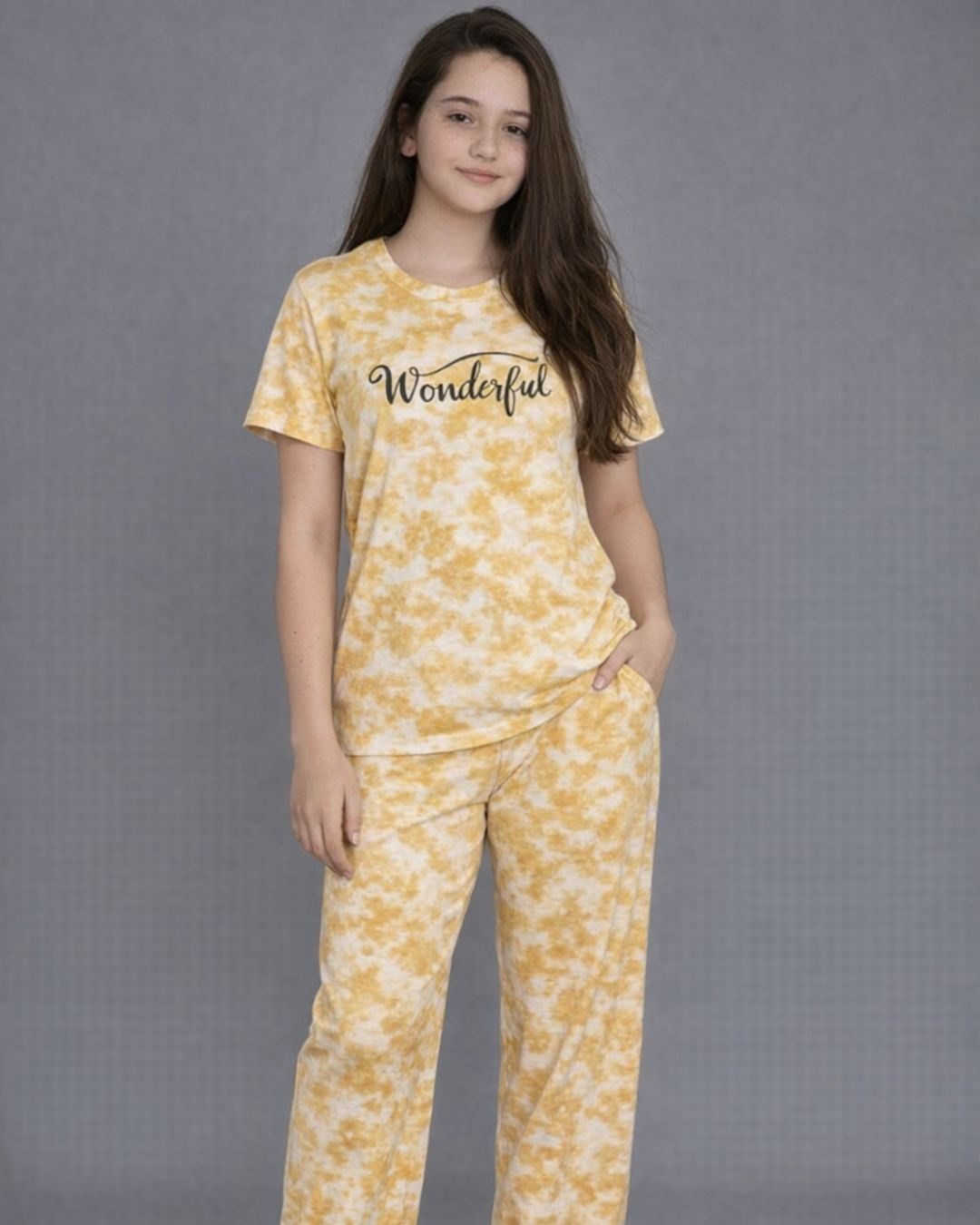 Wonderful Print Tie & Dye Co-ord Night Suit Set