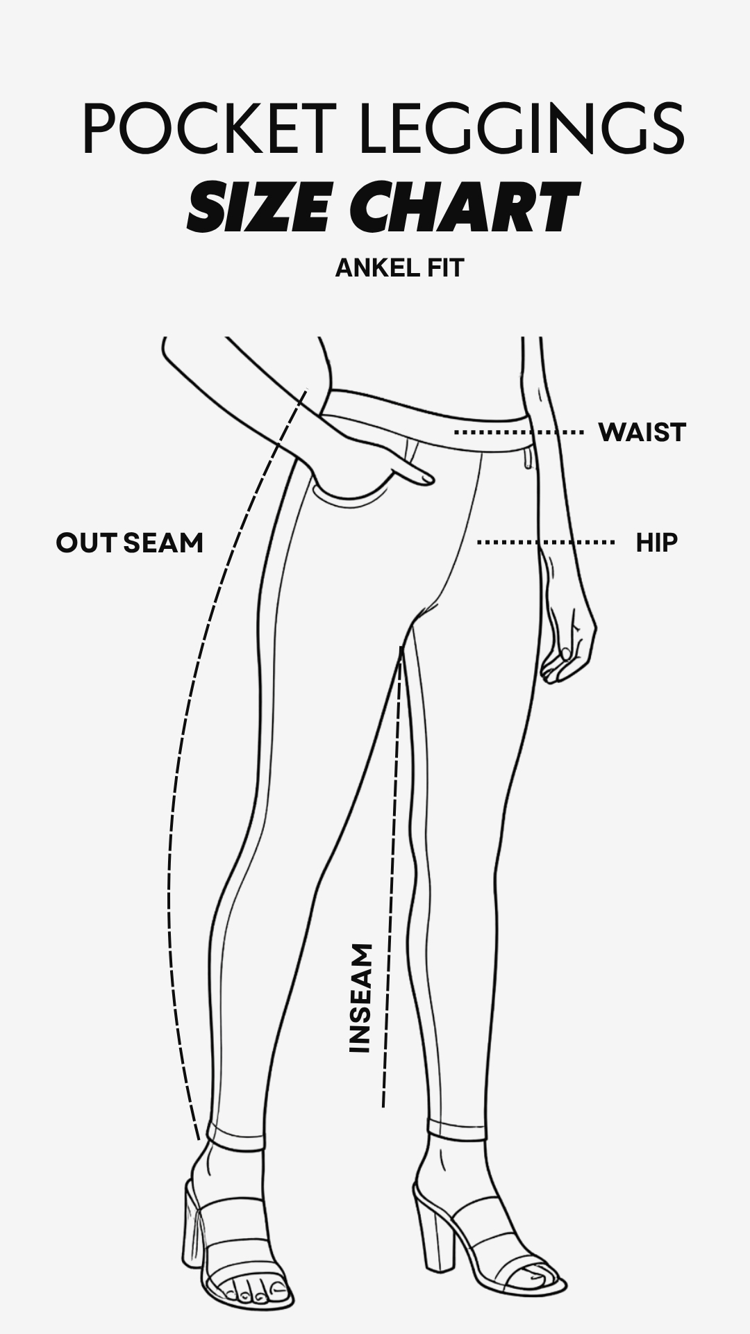 Pocket Leggings Size Guide