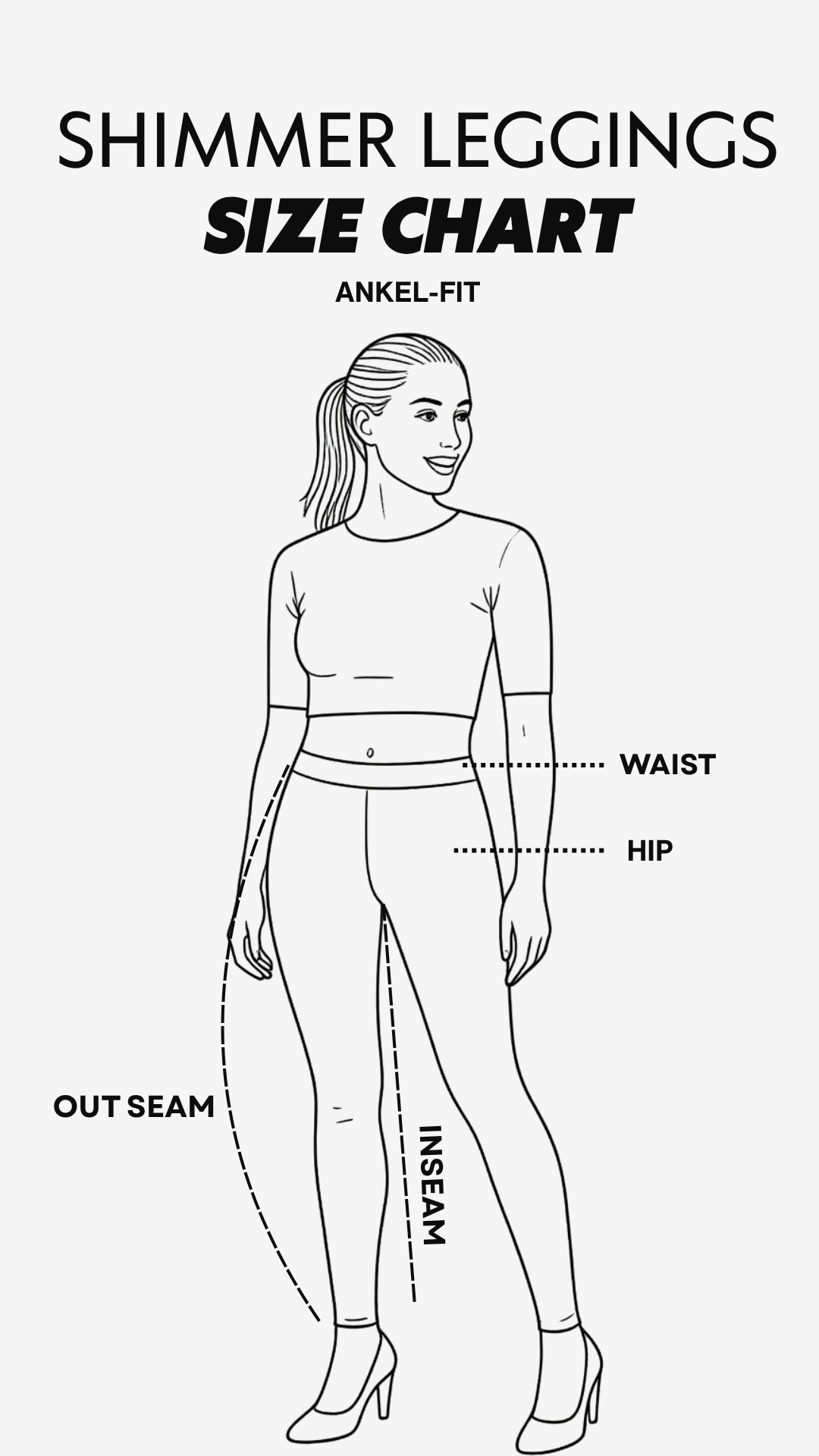 Shimmer Leggings Size Guide