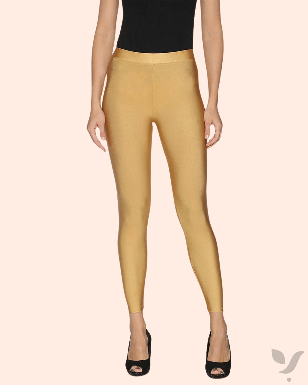 Gold Shimmer Leggings for Women – Youkay Fashion