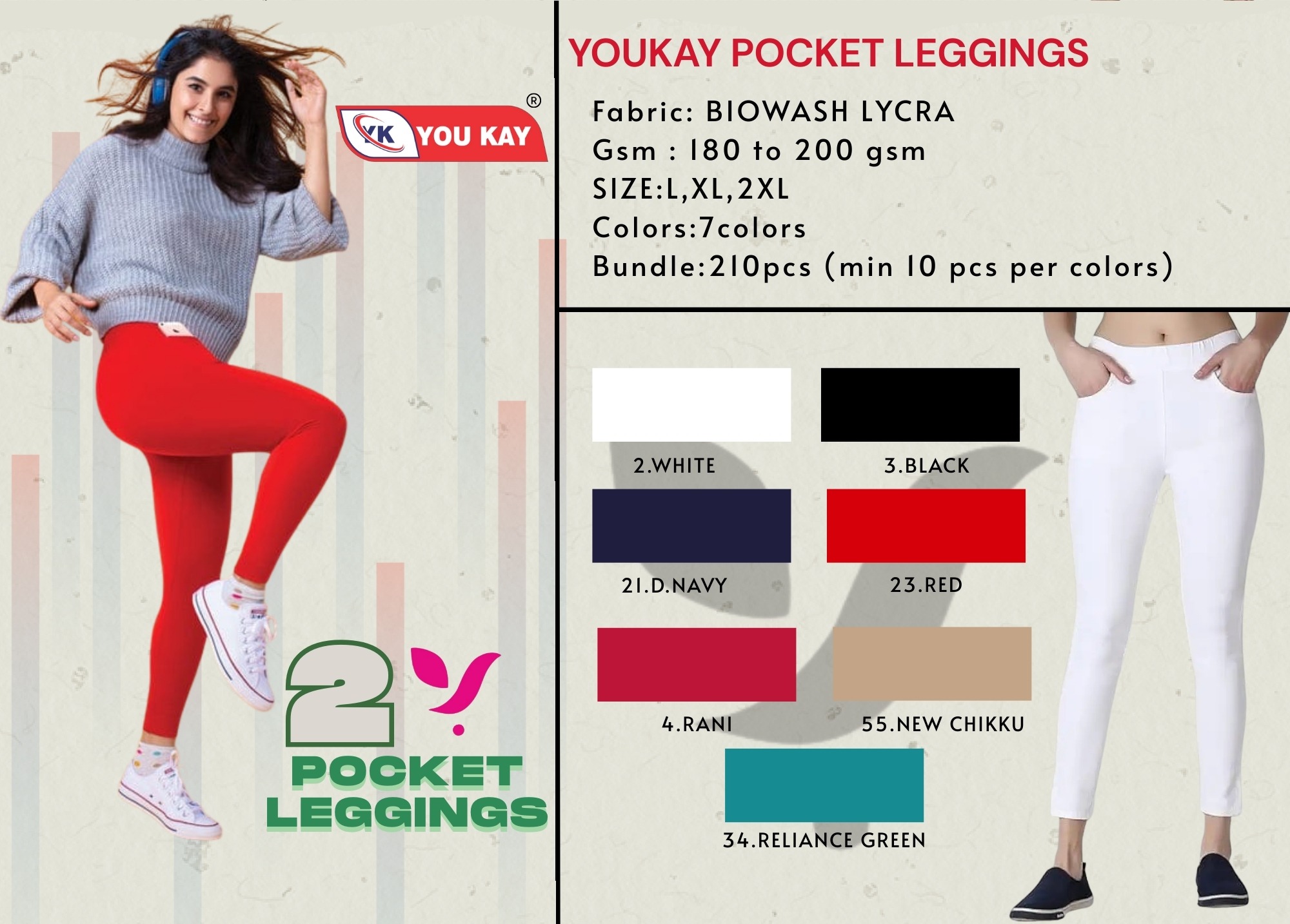 POCKET LEGGINGS - Pocket Leggings Wholesale