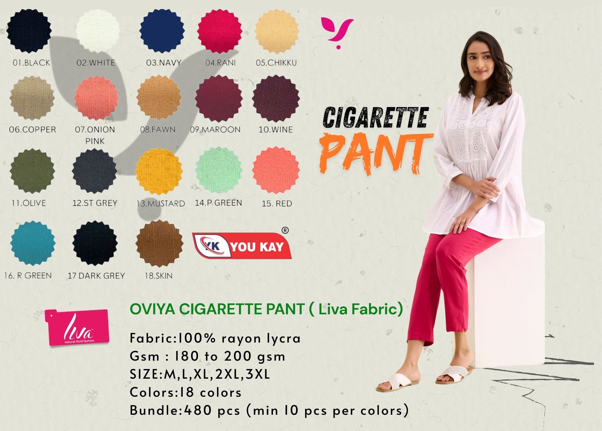 OVIYA KURTI PANT - Kurti Pants Manufacturers Tiruppur